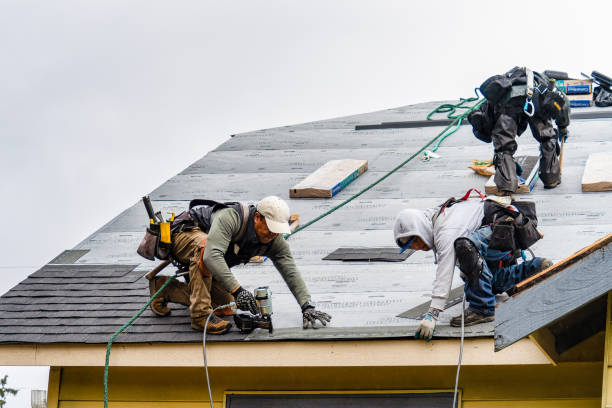 Professional Storm Damage Roof Repair technician working in Barclay, NJ